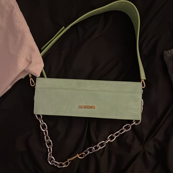 AUTHENTIC Green Suede Jacquemus Le CiuCiu Bag, barely used with dust bag - Picture 2 of 11